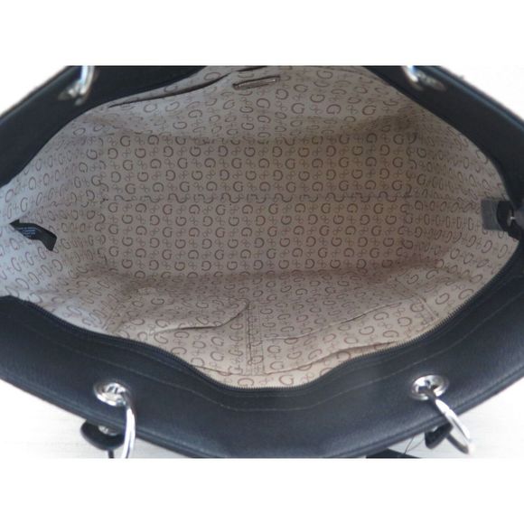 Guess PE827124 Women's Medium Black Window Rock Quilted Shoulder Tote Bag - Picture 8 of 11